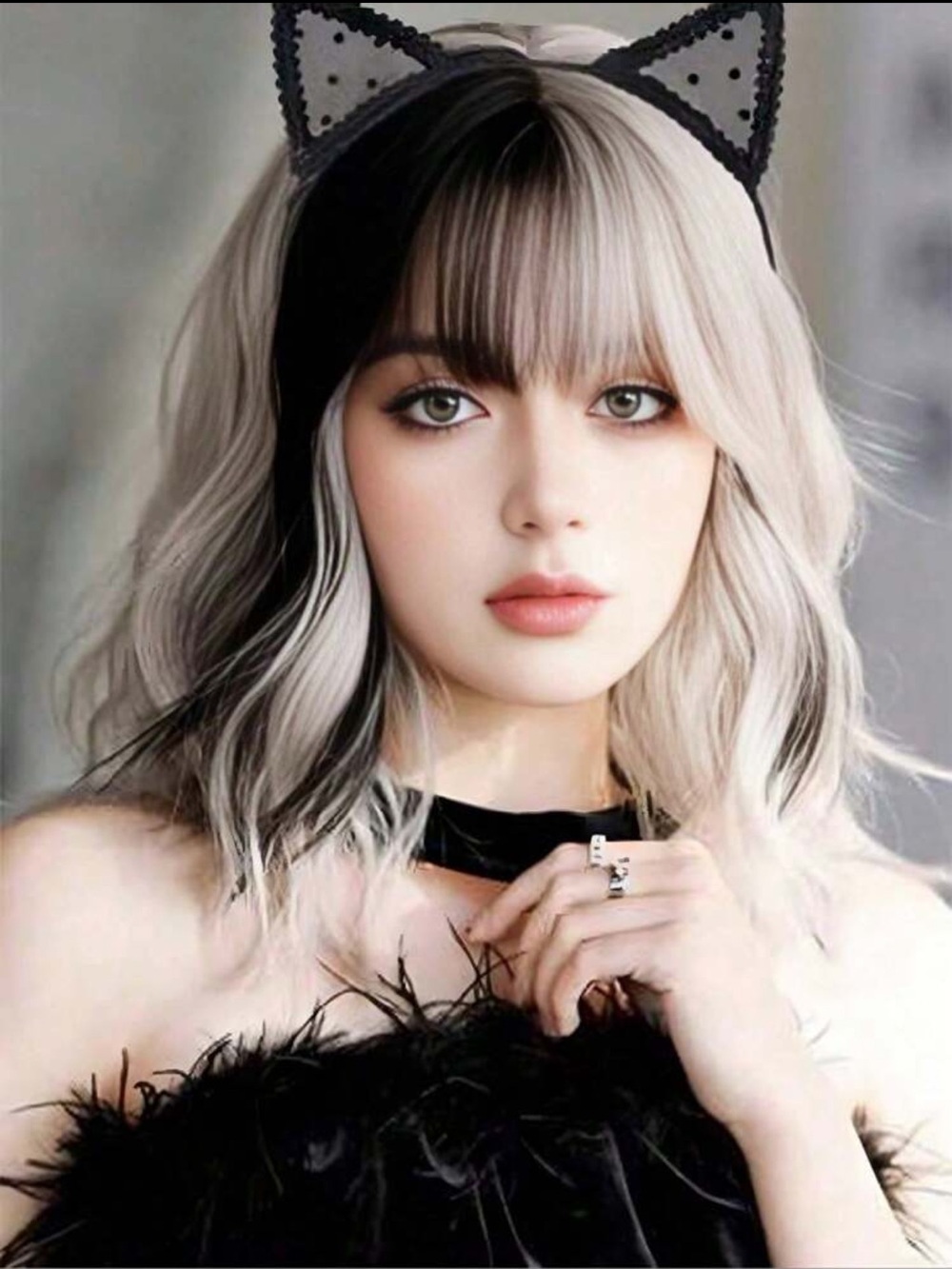 Black Cat Ear Headband - Picture 3 of 4